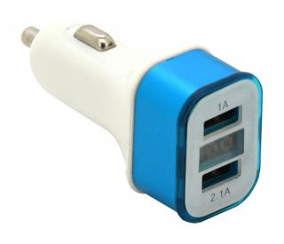 Zástrčka KOMBI - USB, voltmeter, ampérmeter (1,0+2,1A)