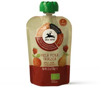 Alce Nero BIO kapsička jablko, hruška a jahoda, 100 g