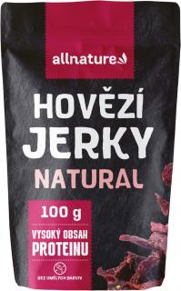 Allnature Beef Jerky, Natural, 100 g
