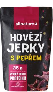 Allnature Beef Jerky, Pepper, 25 g