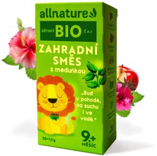 Allnature BIO Detský čaj Záhradná zmes s medovkou, 20 x 1,5 g