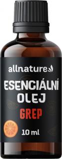 Allnature Esenciálny olej Grep, 10 ml
