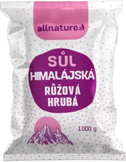Allnature Himalájska soľ ružová hrubá, 1000 g