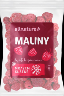 Allnature Malina sušená mrazom celá, 20 g