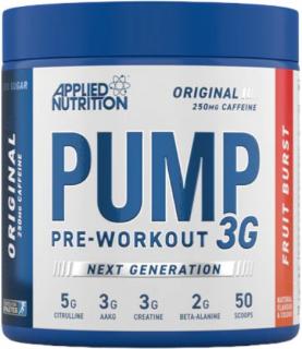 Applied Nutrition Pump 3G Pre-workout, S kofeínom - Fruit burst, 375 g