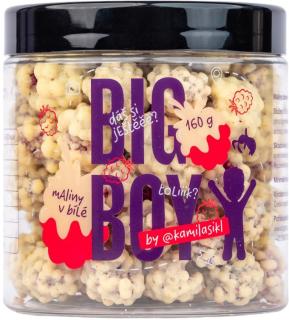 BIG BOY Maliny v bielej čokoláde, 160 g, by @kamilasikol