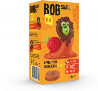 BOB Snail Ovocné rolky s hračkou - Jablko/hruška, 20 g