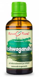 Bylinné kvapky Ashwagandha (Ašvaganda) - tinktúra, 50 ml