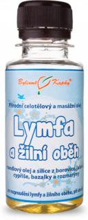 Bylinné kvapky Lymfa a žilový obeh (opuchy) - masážny olej celotelový, 100 ml