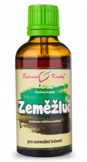 Bylinné kvapky Zemežlč menšia - tinktúra, 50 ml