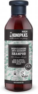 Dr. Konopka's Men Deep-cleansing Anti Dandruff Shampoo, Šampón proti lupinám pre mužov, 280 ml