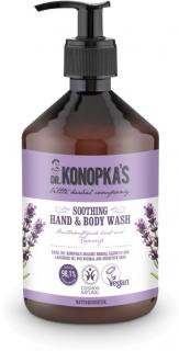 Dr. Konopka's Soothing Hand & Body Wash, Upokojujúce mydlo na ruky a telo, 500 ml