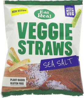 Eat Real Veggie zeleninové trubičky s morskou soľou, 45 g
