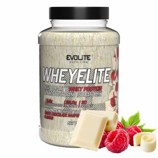 Evolite WheyElite Protein - Biela čokoláda a malina, 900 g