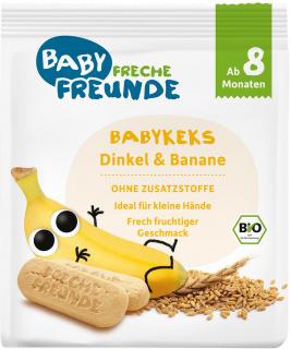 Freche Freunde BIO Banánové piškóty, 100 g