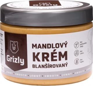 GRIZLY Mandľový krém biely chrumkavý 100%, 500 g