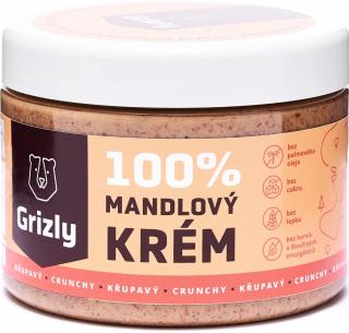 GRIZLY Mandľový krém chrumkavý 100%, 500 g