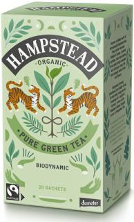 Hampstead Tea London BIO Zelený čaj čistý, 20 vrecúšok