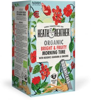 Heath & Heather Organic Bright and Fruity Morning Time, BIO Ranný čaj, 20 vrecúšok