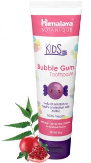 Himalaya Kids Bubble Gum Toothpaste, Detská zubná pasta žuvačková, 80 g