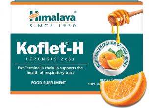 Himalaya Koflet-H s medom a pomarančom 12 pastiliek