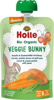 Holle BIO Kapsička - mrkva s batátmi a hráškom, 100 g