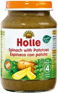 Holle BIO Špenát so zemiakmi, 190 g