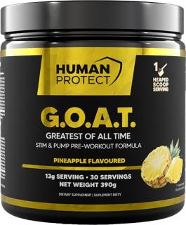 Human Protect G.O.A.T. Pre-workout, Ananás, 390 g
