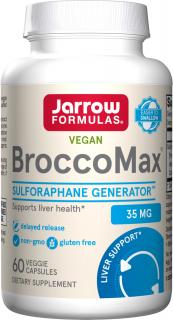 Jarrow BroccoMax, Sulforafán glukozinolát z brokolice, 60 veg. kapsúl