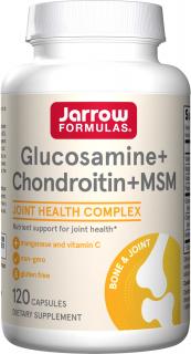 Jarrow Glucosamine, Chondroitin & MSM, 120 kapsúl