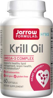 Jarrow Krill Oil, 600 mg, 60 softgélových kapsúl
