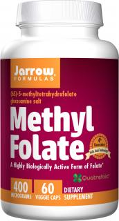 Jarrow Methyl Folate (Kyselina listová), 400 ug, 60 kapsúl