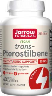 Jarrow Pterostilbene (trans-pterostilbén), 50 mg, 60 rastlinných kapsúl