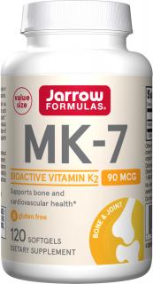Jarrow Vitamin K2 MK-7, 90 μg, 120 softgel kapsúl