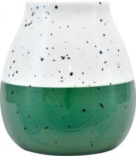 Keramická kalabasa Marble, Zelenobiela, 350 ml
