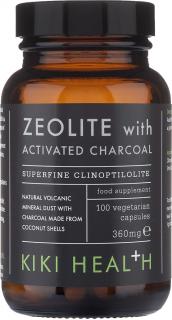 Kiki Health Zeolite with Activated Charcoal, 100 rastlinných kapsúl