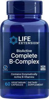 Life Extension BioActive Complete B-Complex, 60 rastlinných kapsúl