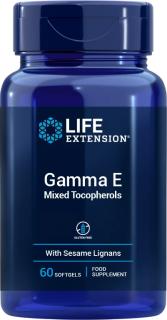 Life Extension Gama E Mixed Tocopherols, 60 softgel kapsúl