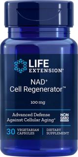 Life Extension NAD+ Cell Regenerator, 100 mg, 30 rastlinných kapsúl