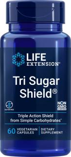 Life Extension Tri Sugar Shield, Normálna hladina cukru, 60 rastlinných kapsúl
