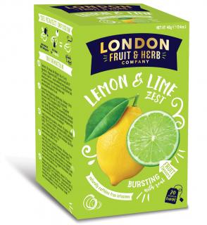 London Fruit & Herb Ovocný čaj s príchuťou Citróna a Limetky, 20 vrecúšok