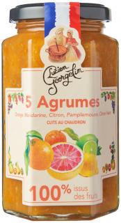 Lucien Georgelin Extra Marmeláda, Zmes 5 citrusov, 100% obsah ovocia, 300 g