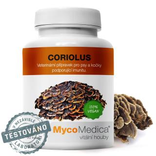 MycoMedica Coriolus Extract, 500 mg, 90 rastlinných kapsúl