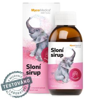 MycoMedica Sloní sirup, Dýchanie, 12 byliniek a vitálnych húb, 200 ml