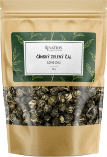 NATIOS Čínsky zelený čaj Long Zhu (dračia perla), Sypaný, 50 g