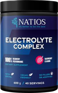 NATIOS Electrolyte Complex, Elektrolyt komplex, Malina, 600 g