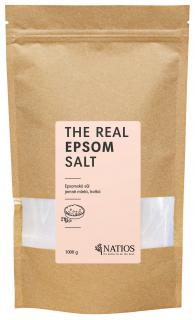 NATIOS Epsomská soľ jemne mletá, Kúpeľová soľ, 1000 g