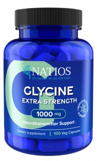 NATIOS Glycine Extra Strength, 1000 mg, 100 vegánskych kapsúl