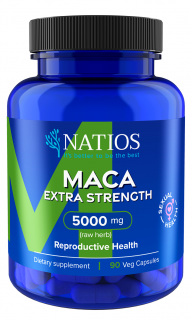 NATIOS Maca Extract, 5000 mg, Extra Strength, 90 vegánskych kapsúl