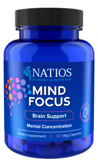 NATIOS Mind Focus, 60 vegánskych kapsúl